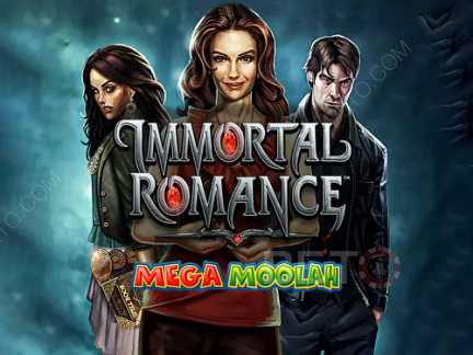 العب فتحات Immortal Romance Mega Moolah Progressive مجانًا.