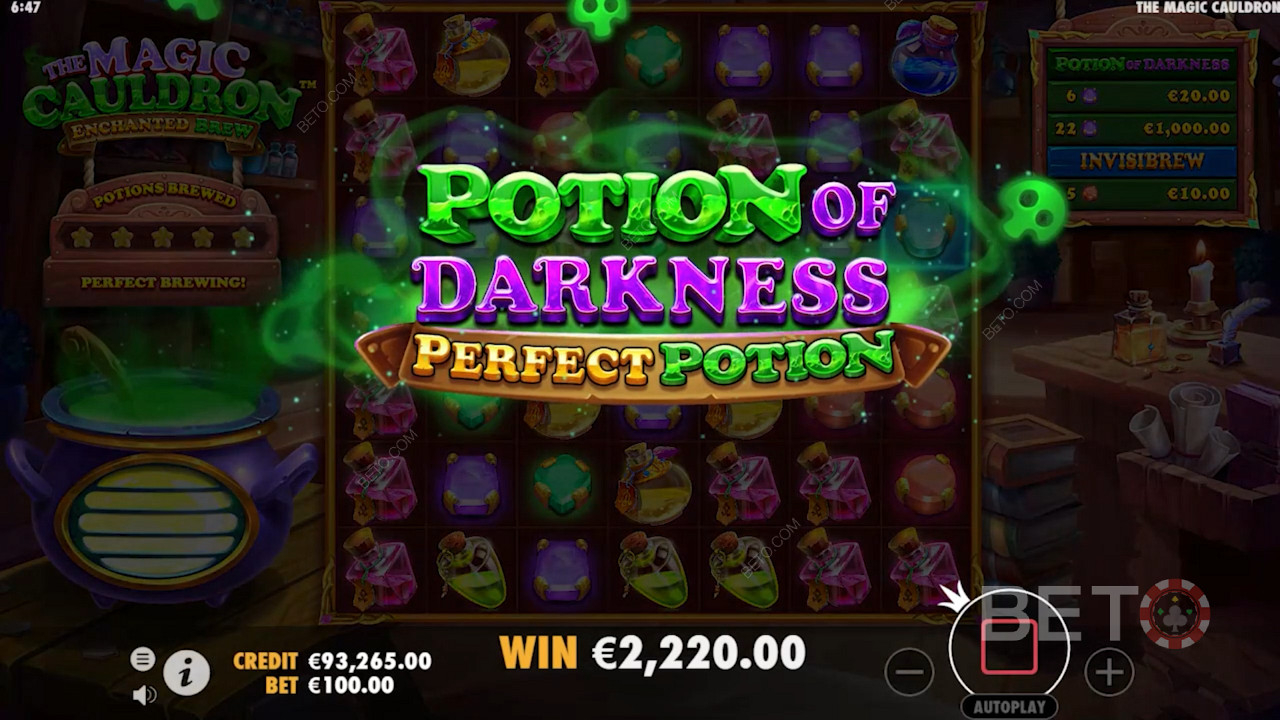 ميزات مظلمة خاصة لـ The Magic Cauldron: Enchanted Brew
