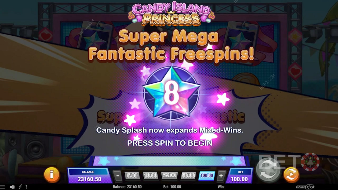 يدور مبهرج مجاني في Candy Island Princess