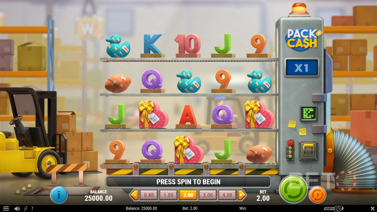 يتم وضع عناصر التحكم بشكل نظيف في Pack & Cash