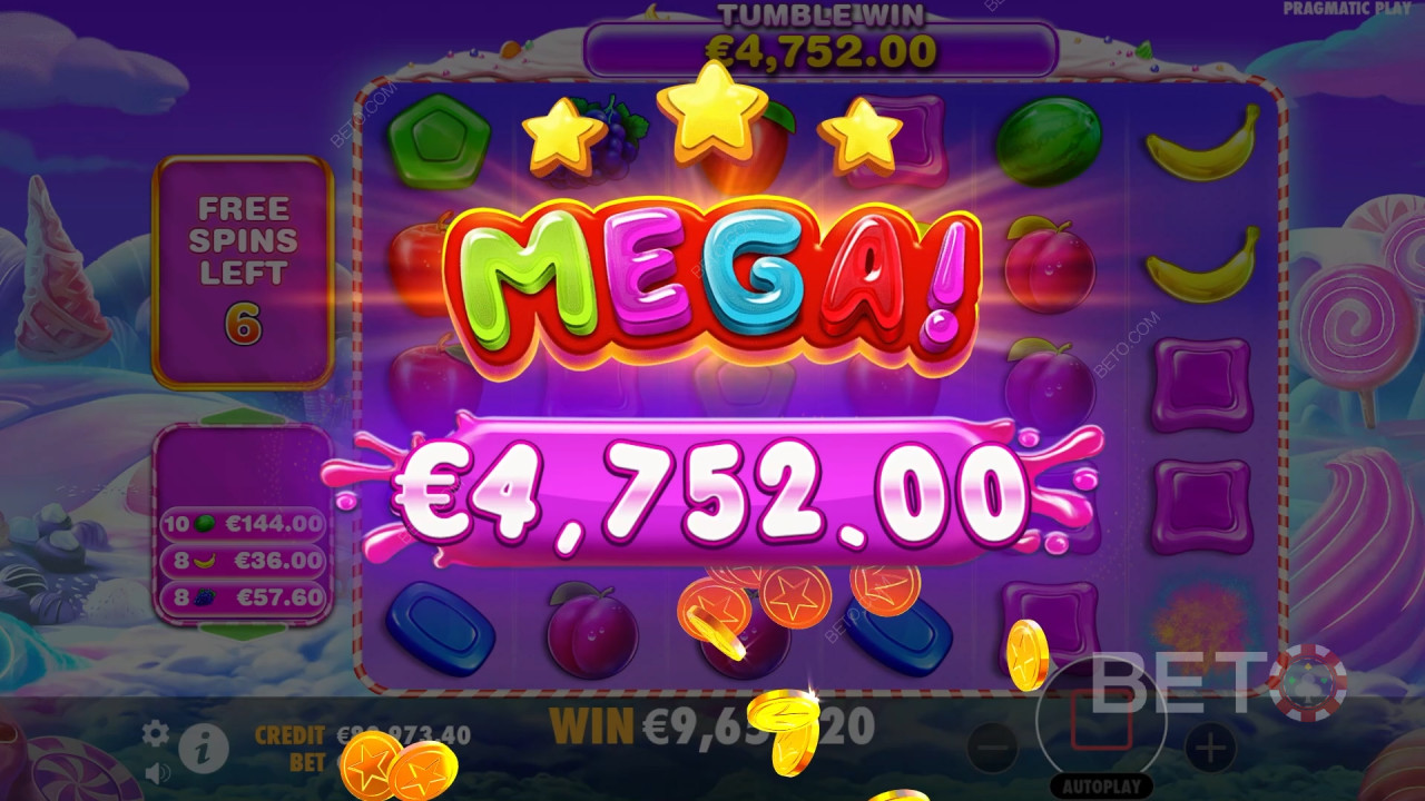 اربح 25,000 ضعف رهانك في سلوت Sweet Bonanza 1000!