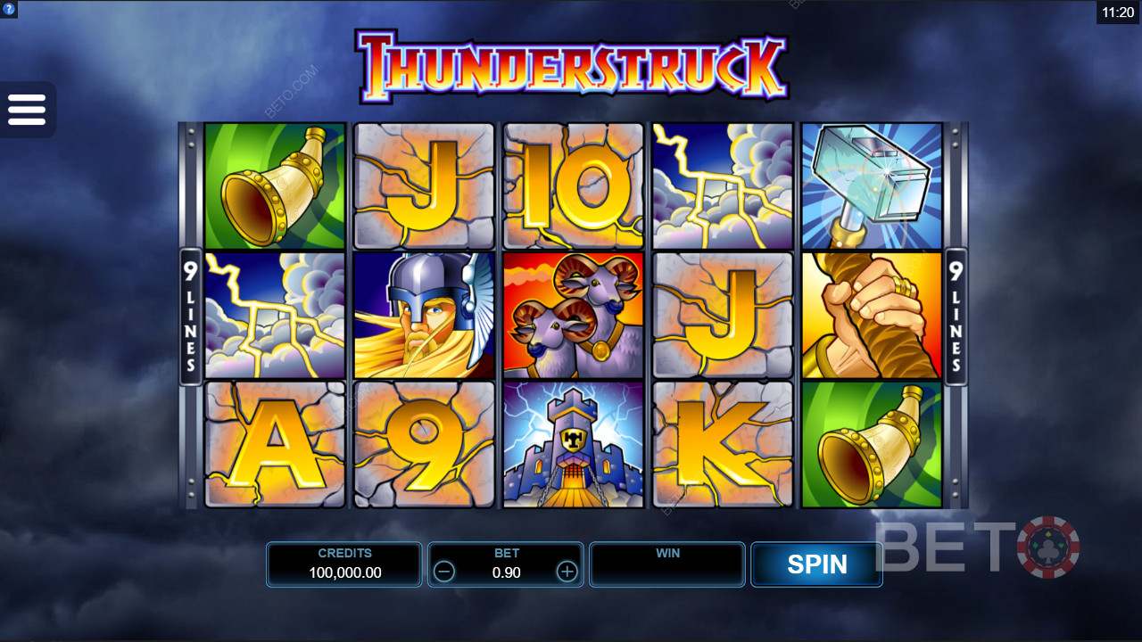 توفر لك Microgaming Thunderstruck - اتبع Thor ، إله العواصف والرعد والبرق الشمالي