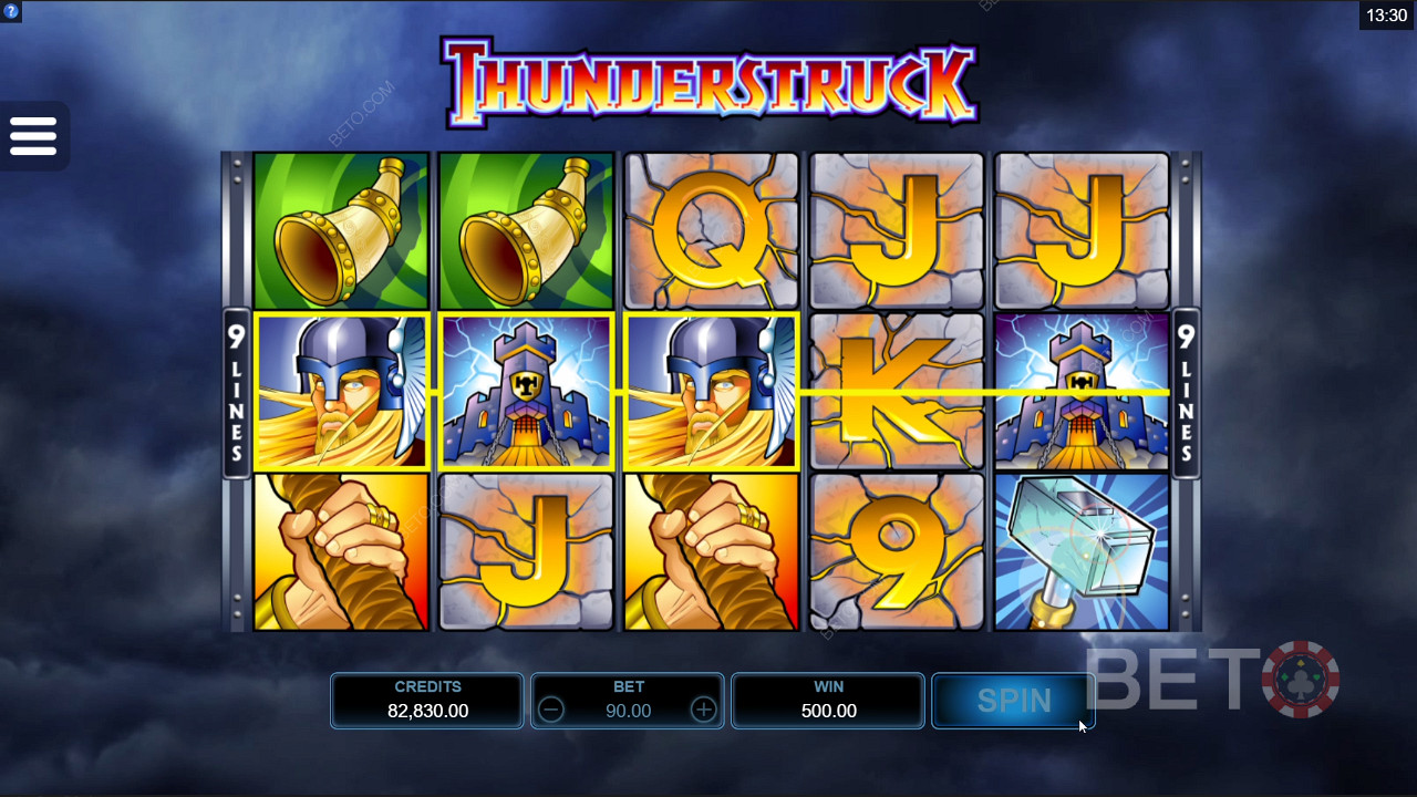 Thunderstruck  اللعب المجاني