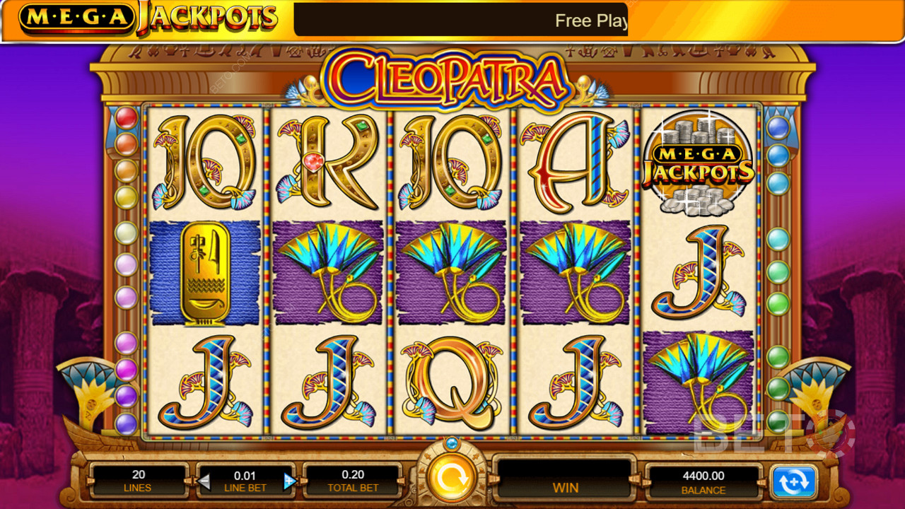 MegaJackpots Cleopatra - افتح مكافأة كليوباترا