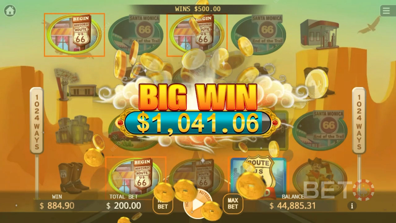 استمتع بـ Wilds و Free Spins في فتحة Route 66 من KA Gaming