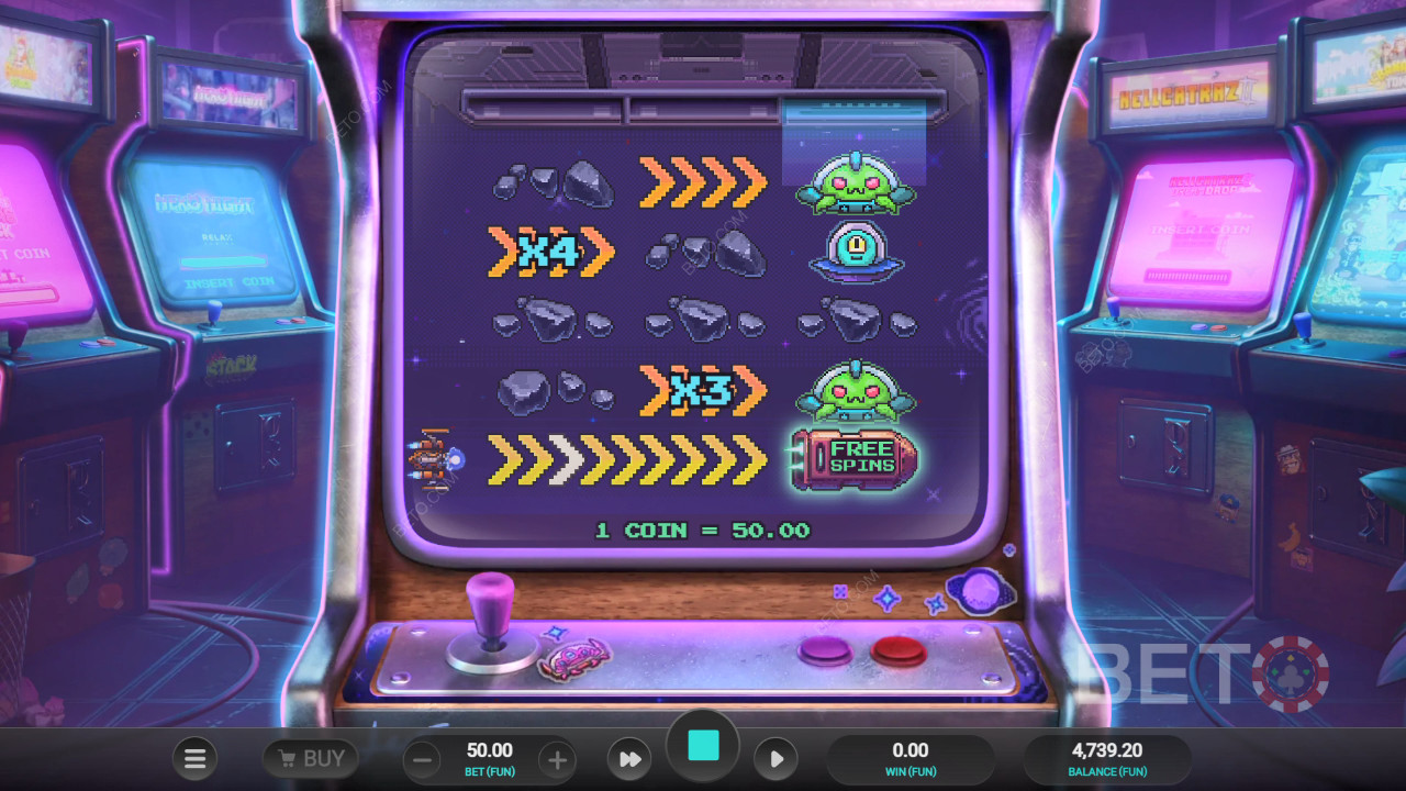 مراجعة لعبة Line Busters Dream Drop من BETO Slots