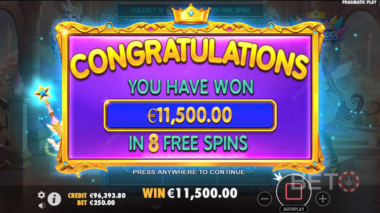 اربح 5,000 ضعف رهانك في فتحة Starlight Princess باتشي سلوت!