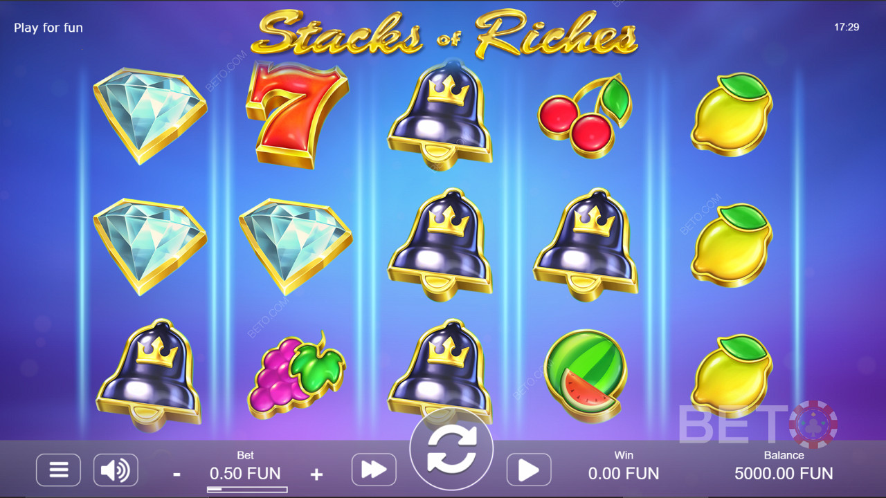 رموز لامعة في Stacks of Riches