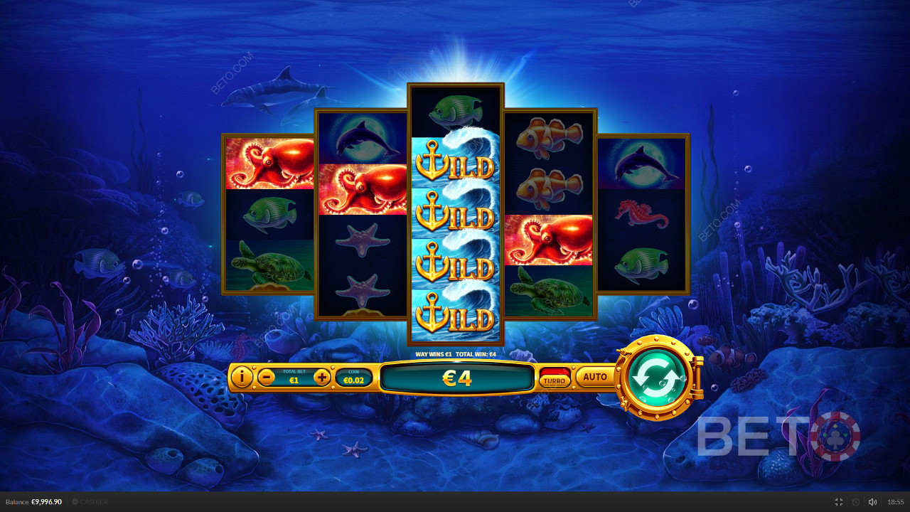 الرموز البرية الخاصة في Dolphin Delight