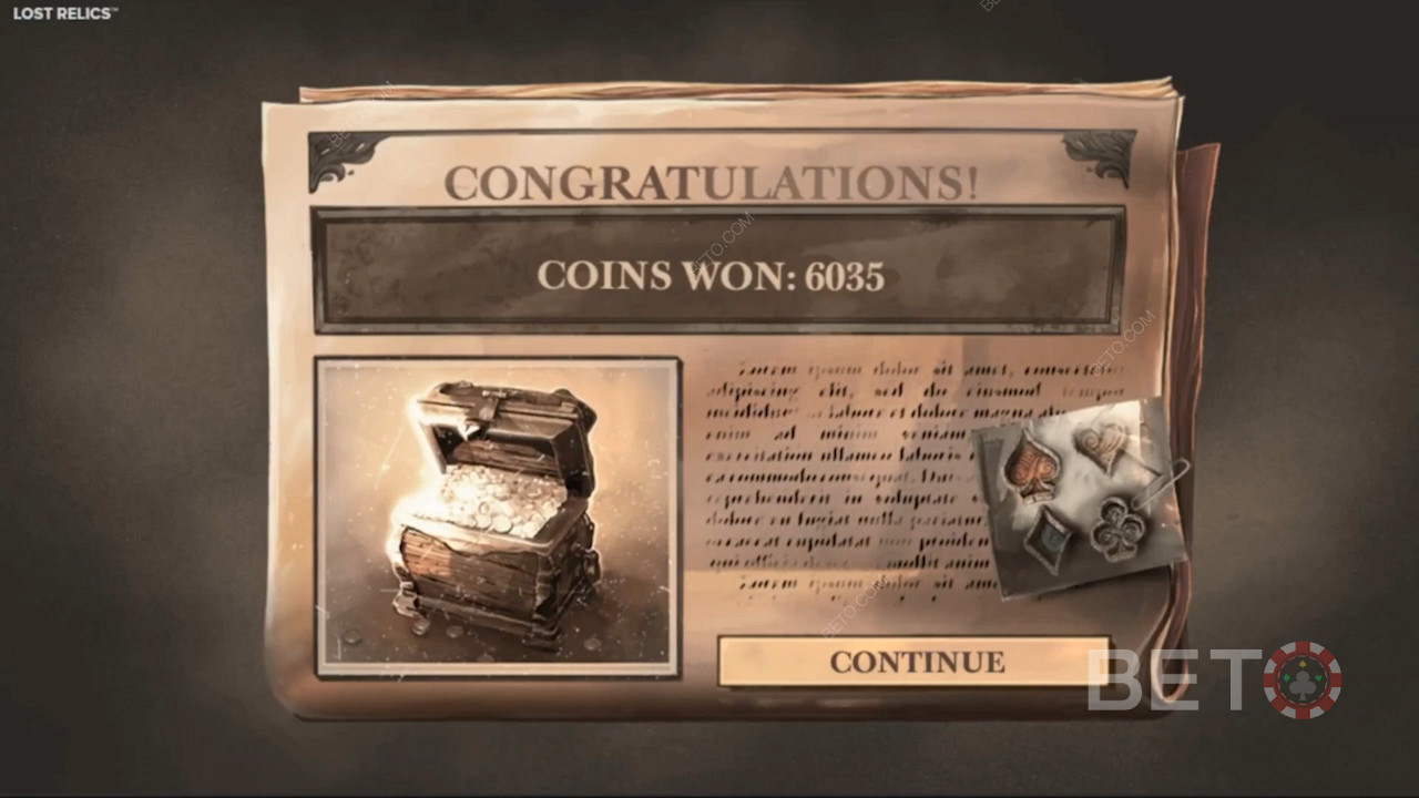 تقدم Lost Relics فتحة غير عادية من 5 بكرات و 5 صفوف