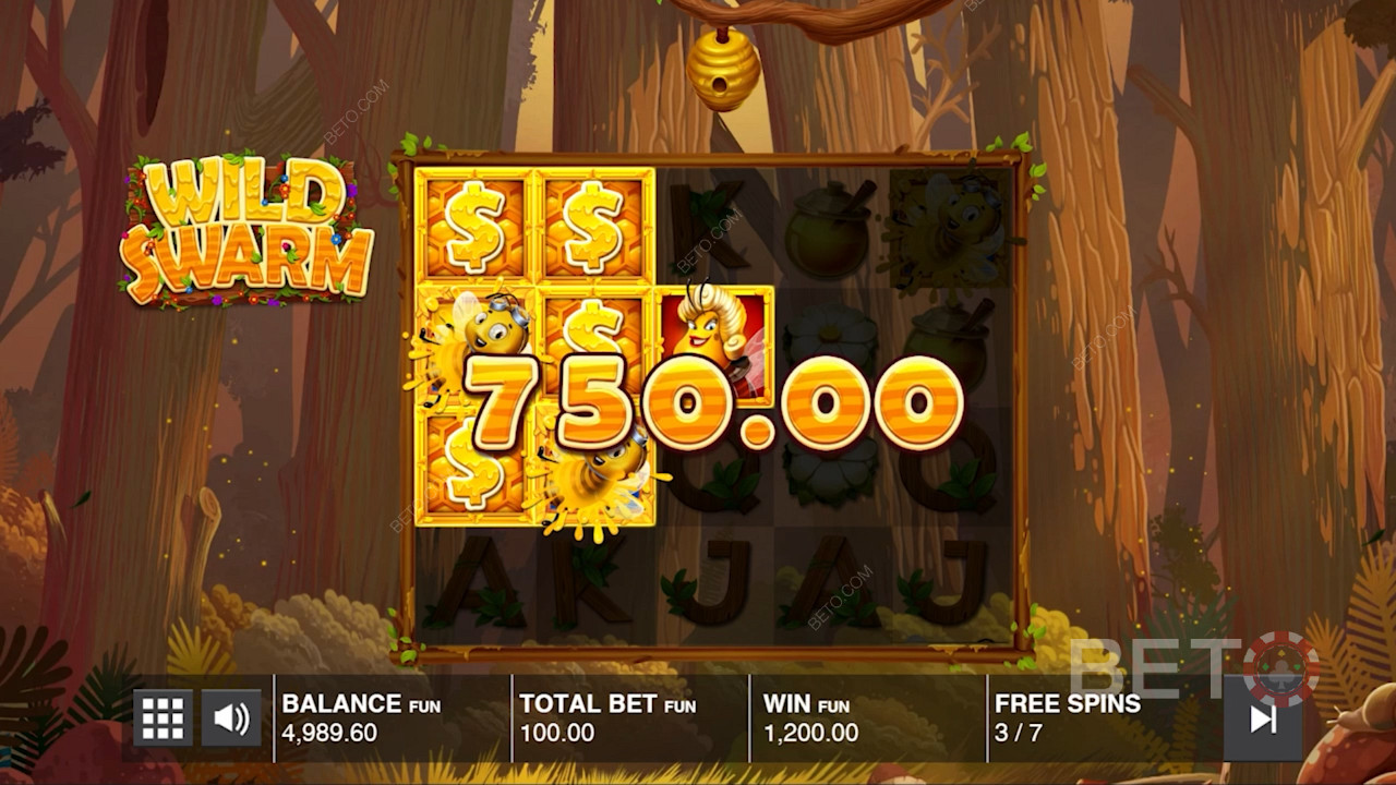 استمتع بمكاسب كبيرة في فتحة Wild Swarm