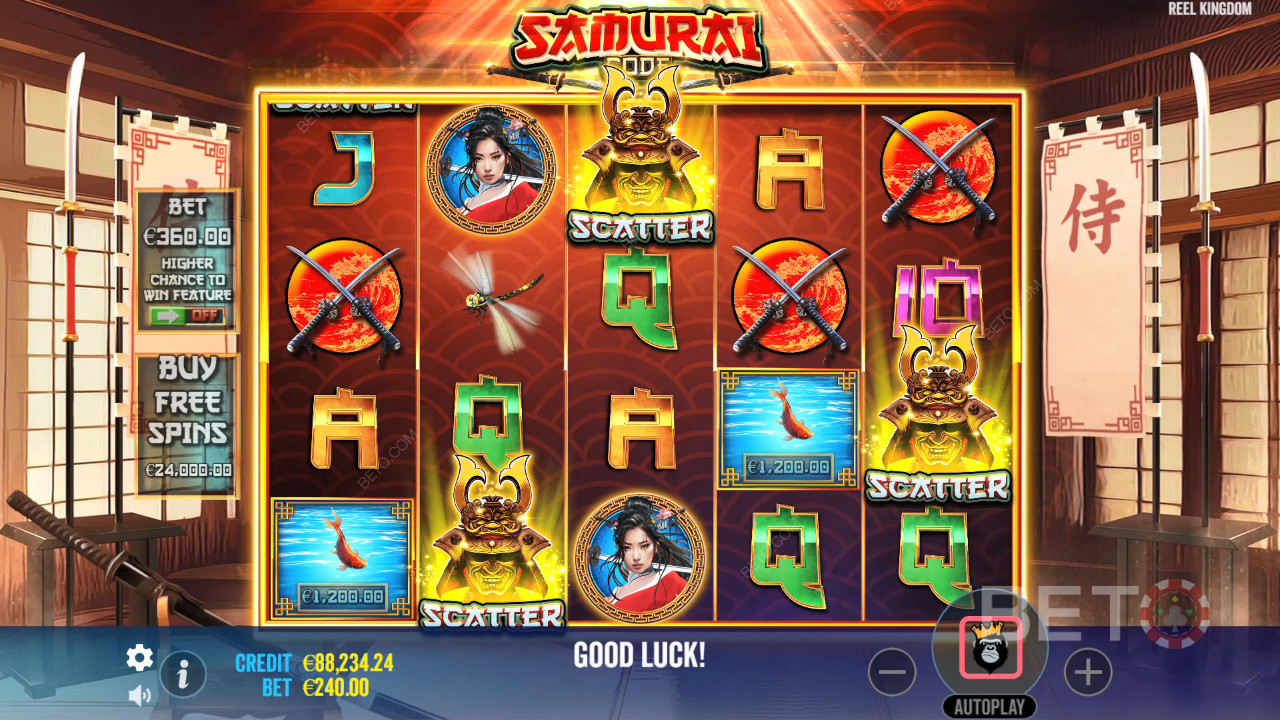 مراجعة كود الساموراي من BETO Slots