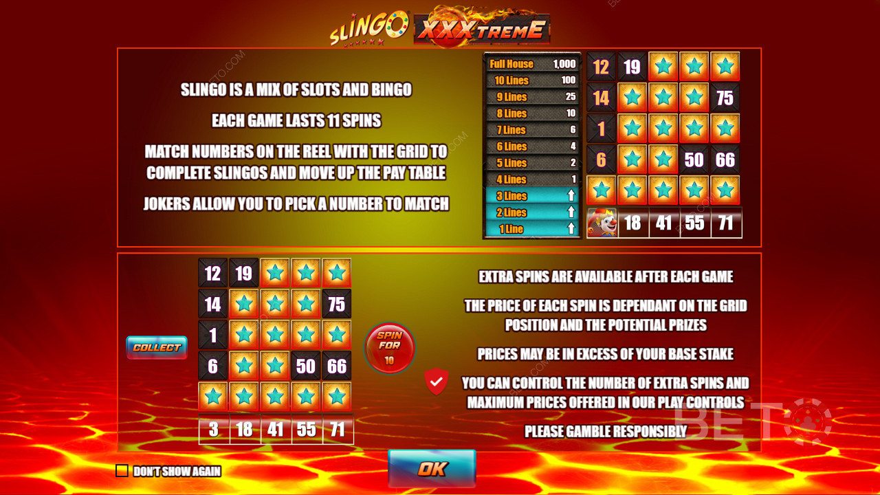 تفاصيل Slingo XXXtreme