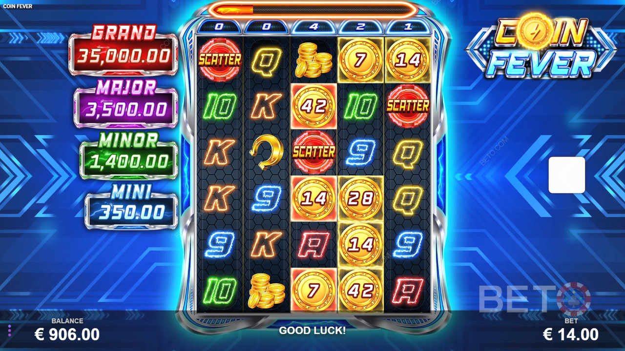 مراجعة حمى العملات المعدنية من BETO Slots
