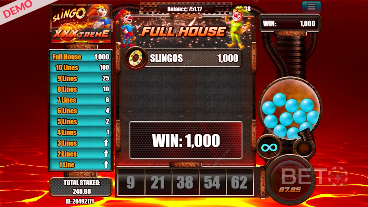الفوز بأكبر فوز بـ 1،000 مرة على Slingo XXXtreme