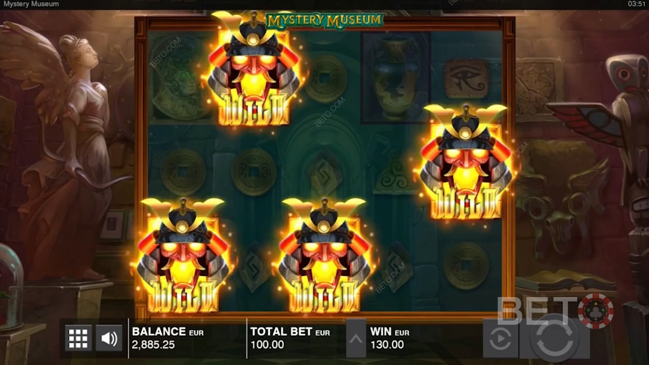 ضع 3 رموز Wild Samurai أو أكثر لتشغيل Free Spins