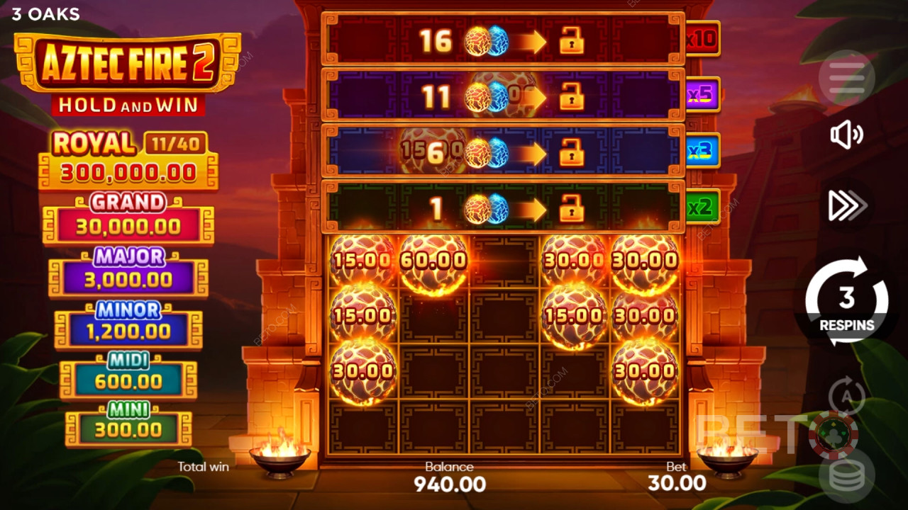 Aztec Fire 2: فتحة على الإنترنت تستحق التدوير؟