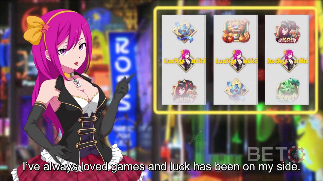 ألعاب Jackpot وآلات القمار في Lucky Niki