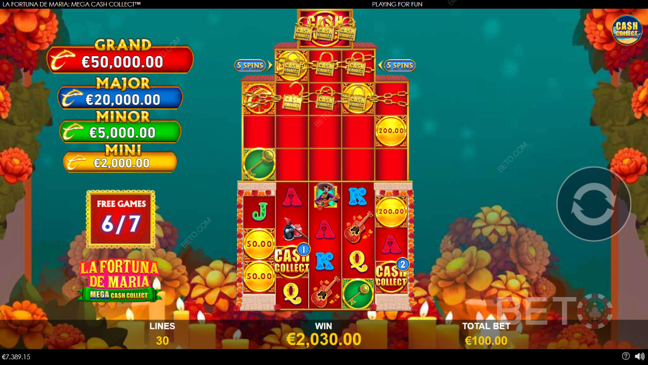 La Fortuna de Maria: Mega Cash Collect اللعب المجاني