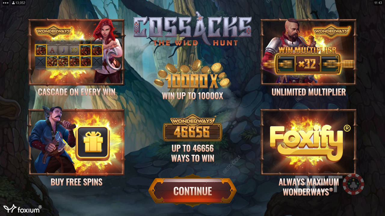 استمتع بشلالات ومضاعفات ودورات مجانية والمزيد في Cossacks: The Wild Hunt Cossacks فتحة على الإنترنت