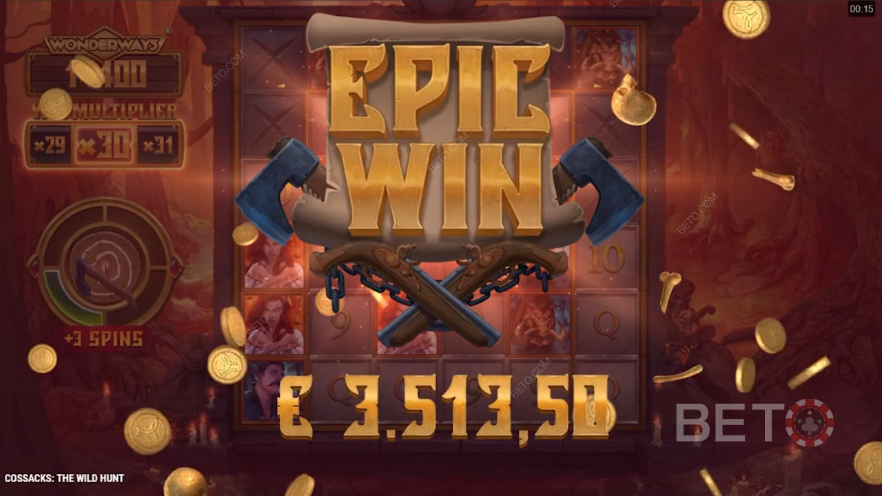 انتصارات هائلة على الأرض حتى في الفتحة الأساسية - فتحة Wild Hunt Cossacks