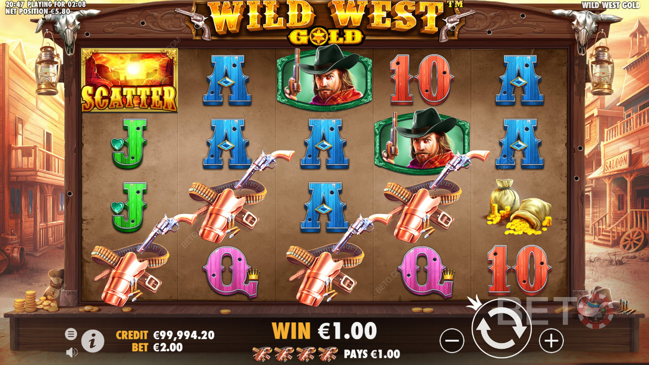 مزيج عالي الأجر في Wild West Gold