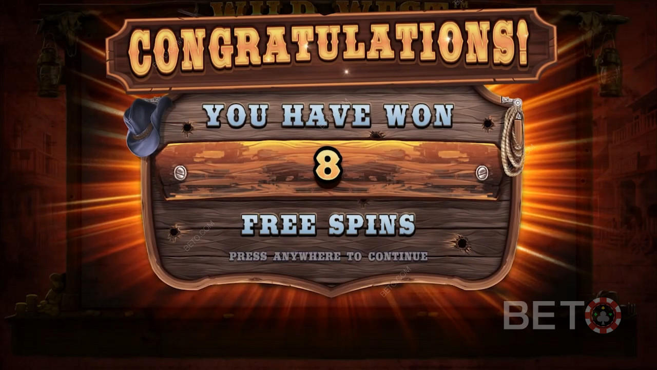 الفوز بالدورات المجانية في لعبة Wild West Gold