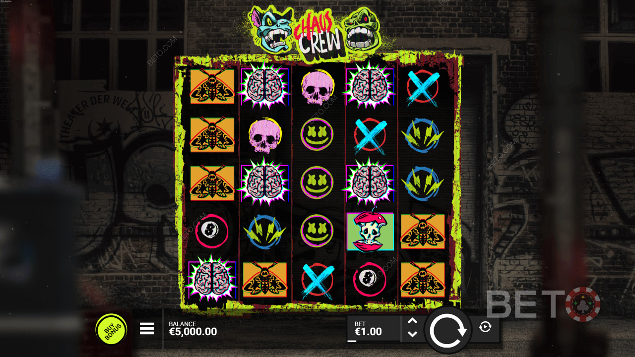 انطلق في الشوارع باستخدام فتحة Chaos Crew ، لتربح مكافآت تصل إلى 10000 ضعف المخاطر