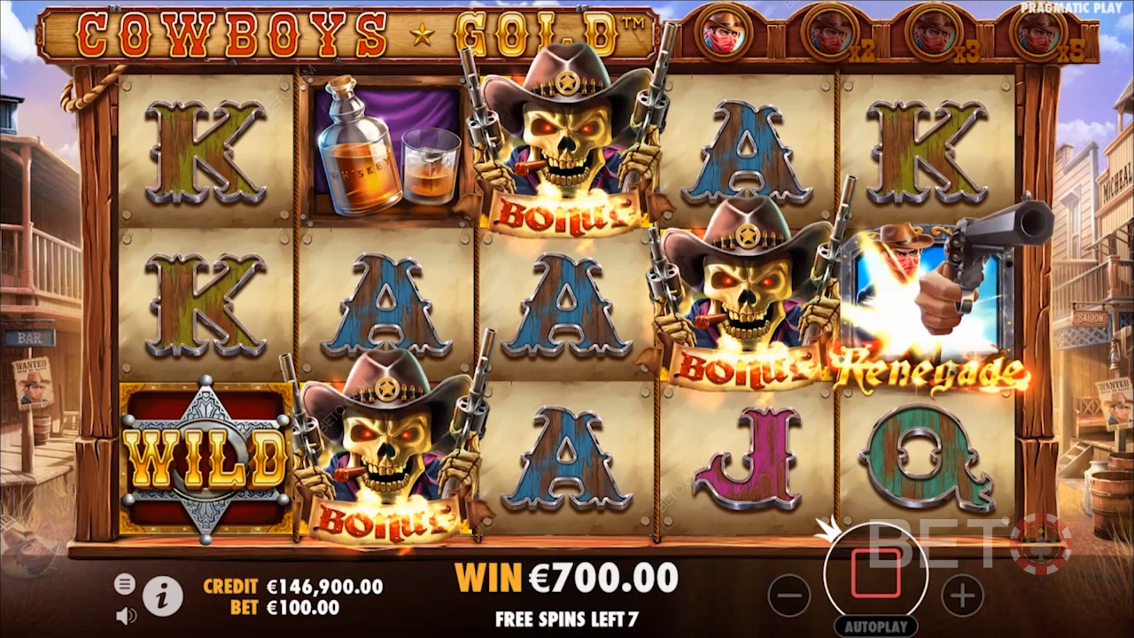 احصل على 3 رموز إضافية لتنشيط وضع Free Spins وكسب 10 دورات مجانية