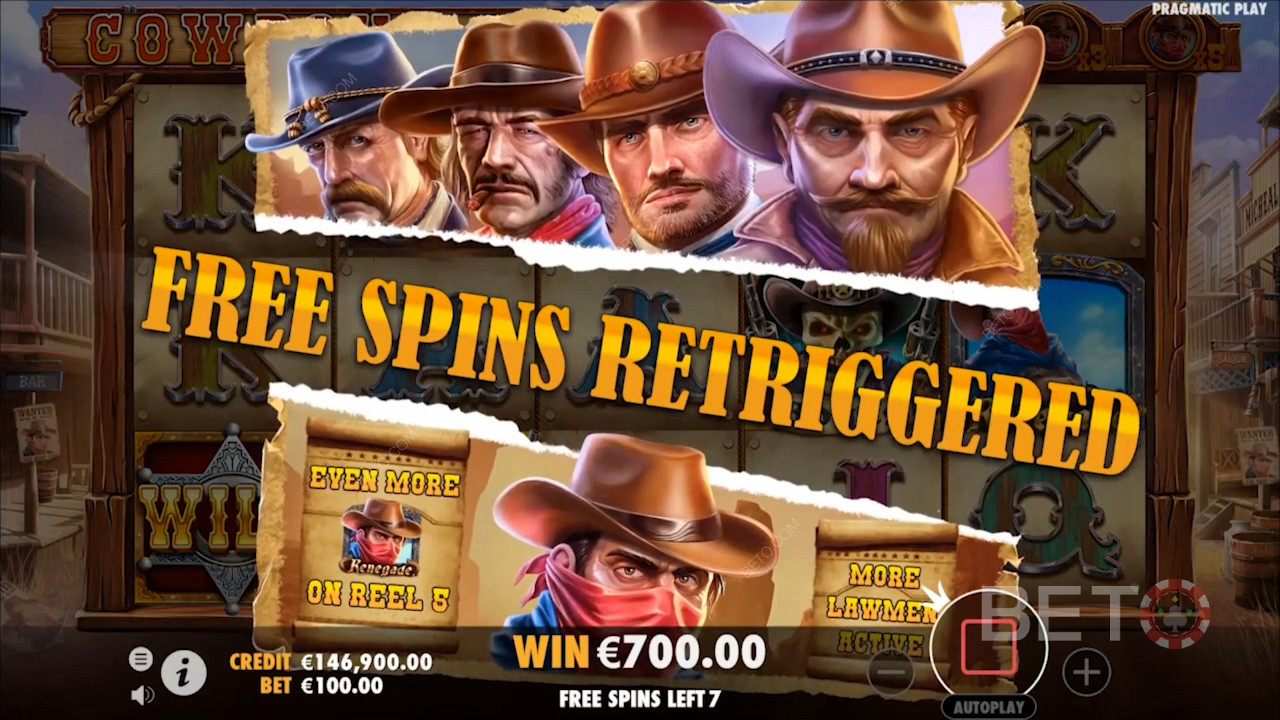 العب بين رعاة البقر الجامحين واربح جوائز نقدية في فتحة Cowboys Gold