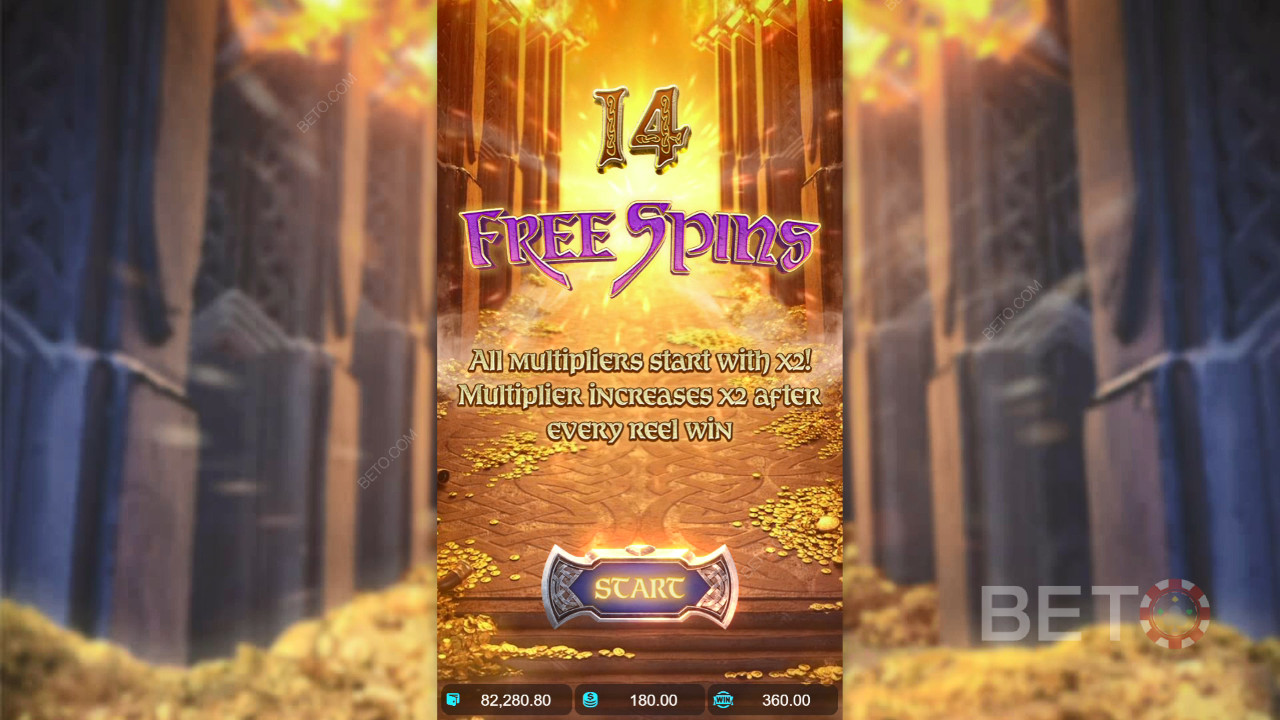 اربح 25,000 ضعف رهانك في فتحة Asgardian Rising Slot!