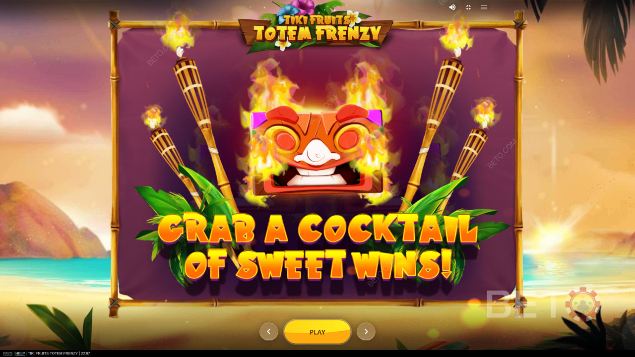 استمتع بقوة Tiki Mask Wilds في فتحة Tiki Fruits Totem Frenzy عبر الإنترنت