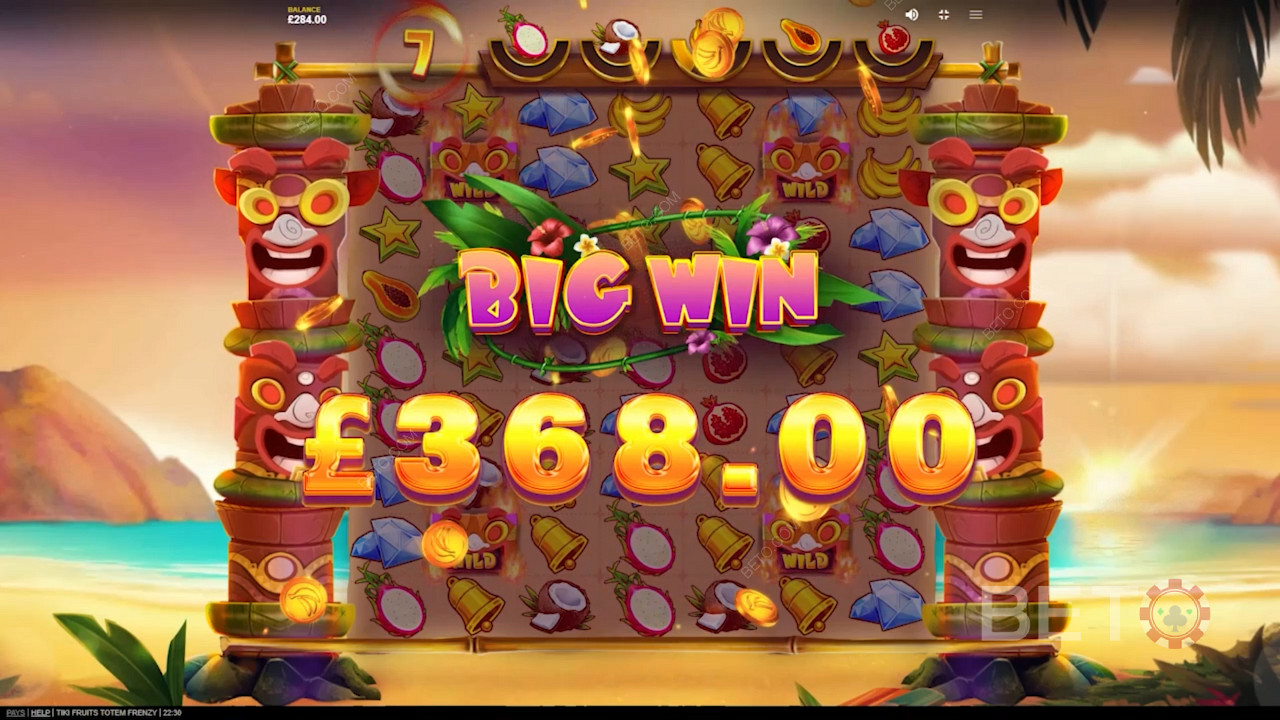 استمتع بمكاسب ضخمة من خلال رموز Tiki Mask اللاصقة في فتحة Tiki Fruits Totem Frenzy