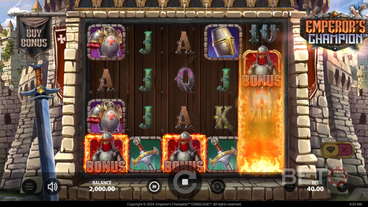 مراجعة بطل الإمبراطور من BETO Slots