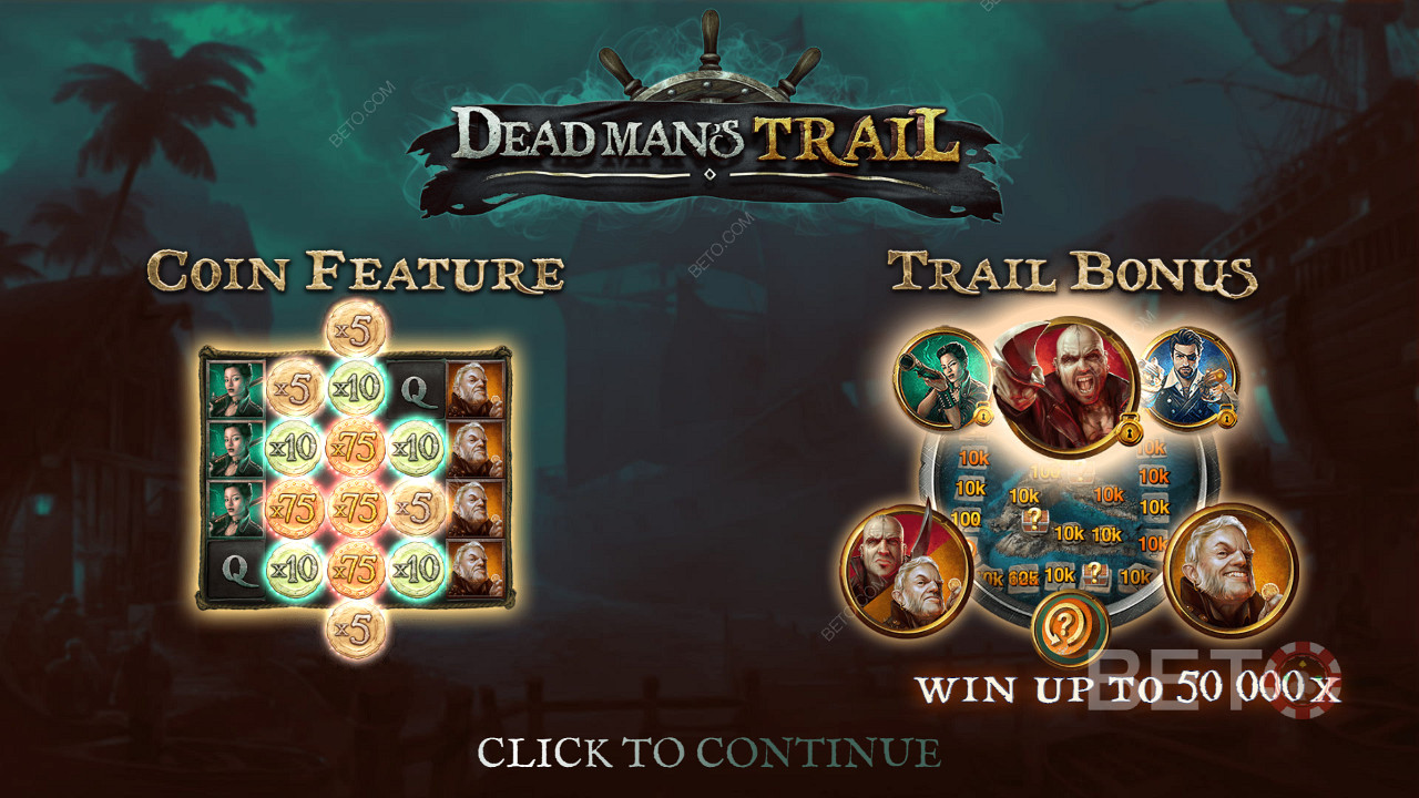 استمتع بميزة Trail Bonus و Coin في آلة القمار Dead Man