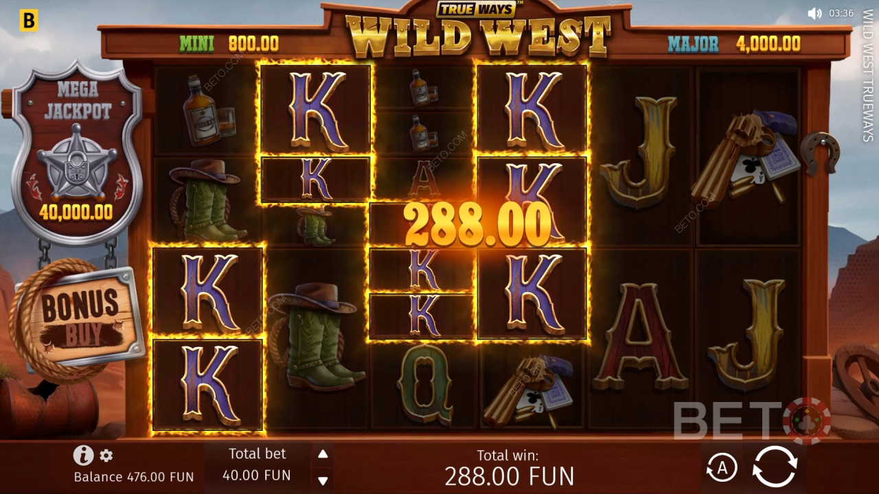 Wild West Trueways اللعب المجاني