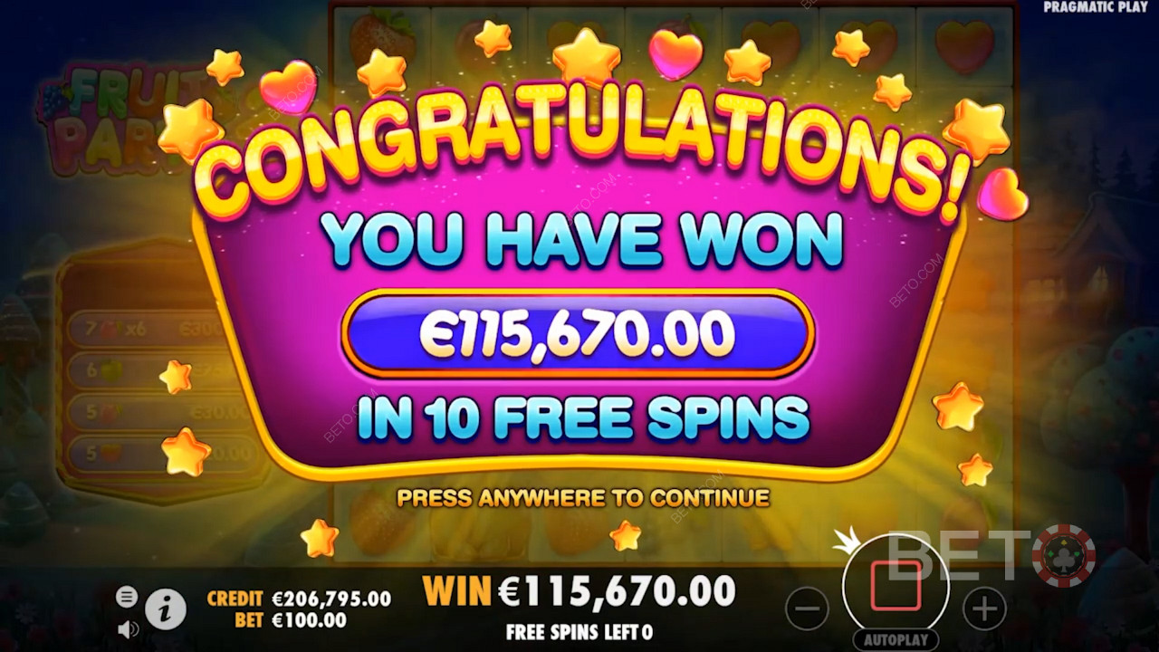 عند تنشيط جولة Free Spins ، يتلقى اللاعبون دفعات نقدية ومكافآت تدور