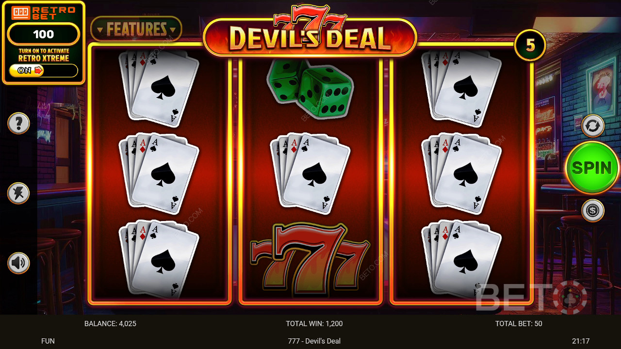 مراجعة صفقة الشيطان 777 بواسطة فتحات BETO Slots