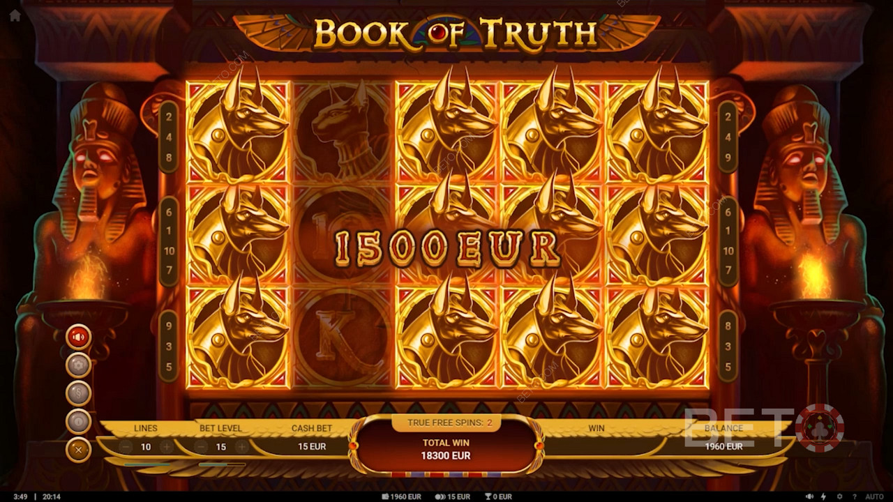 ربح تعويضات كبيرة في Book of Truth