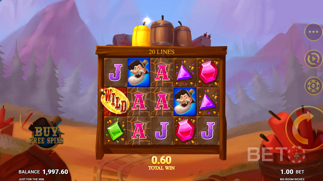 شبكة ألعاب كلاسيكية 5x3 في Big Boom Riches