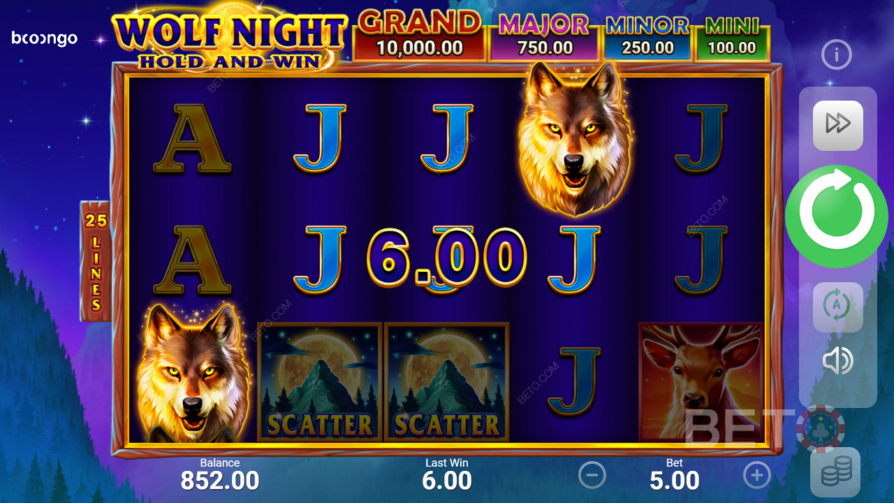 الحروف الأبجدية هي الرموز ذات الأجور المنخفضة في Wolf Night