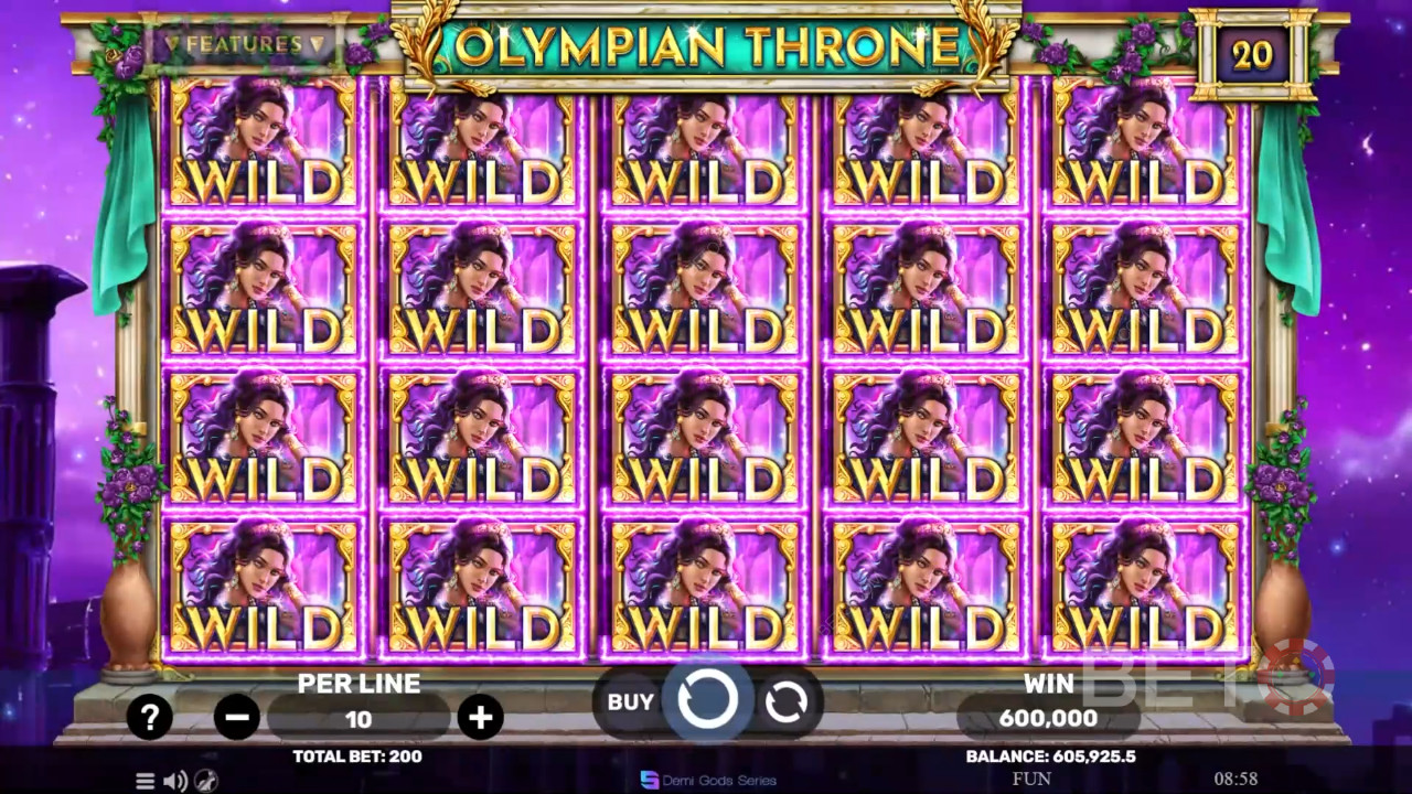 مراجعة العرش الأوليمبي من BETO Slots