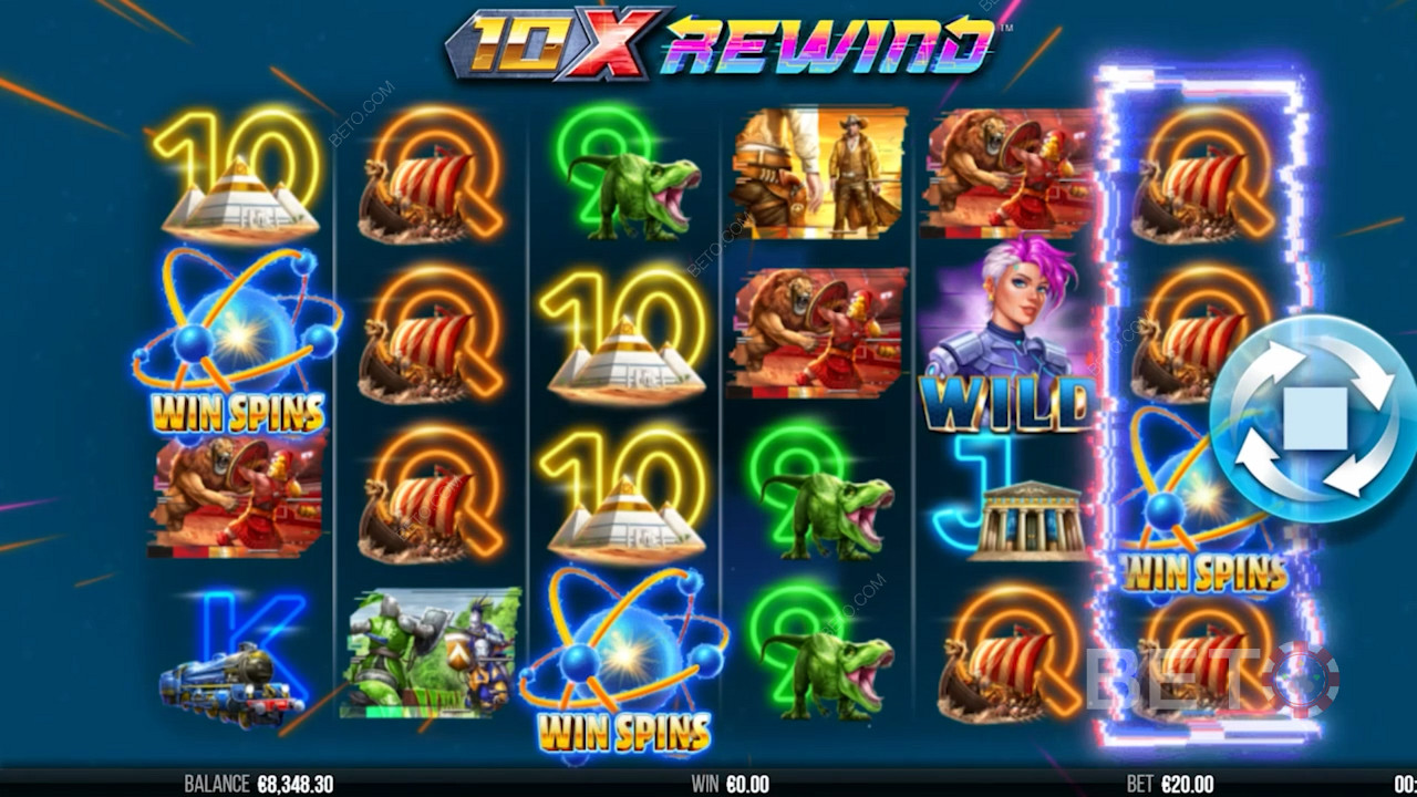 رسومات وموضوع مستقبلي في فتحة 10x Rewind