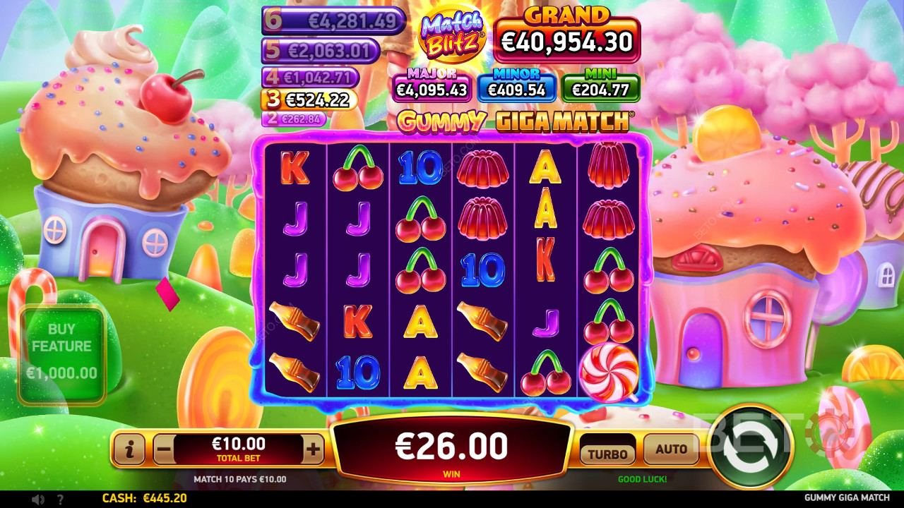 مراجعة Gummy Giga Match من BETO Slots