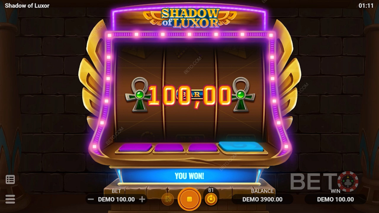 تلعب لعبة Shadow of Luxor مع الثروات القديمة يمكن أن تمنحك بعض المدفوعات المثيرة