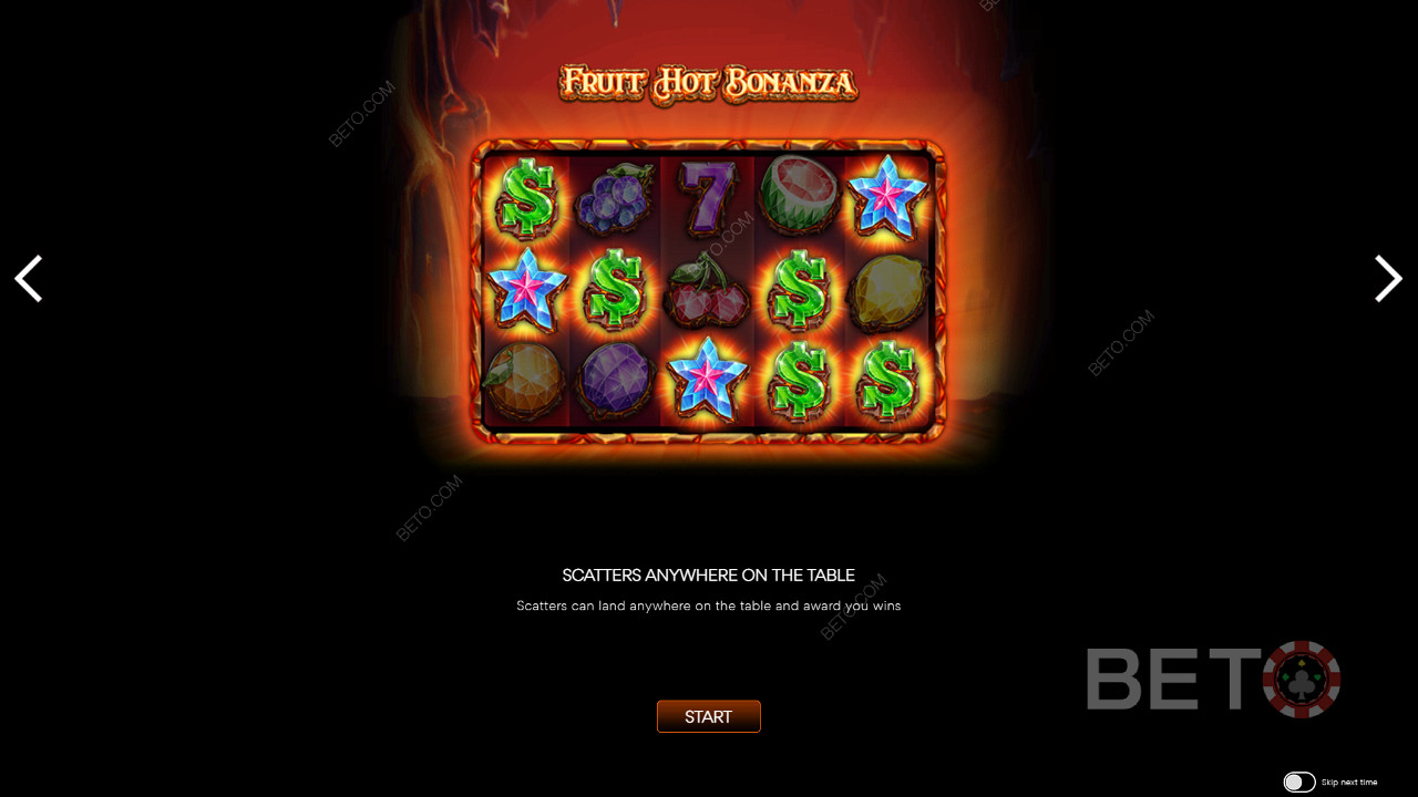 لعبة سلوت ذات تقلب متوسط ​​- Fruit Hot Bonanza