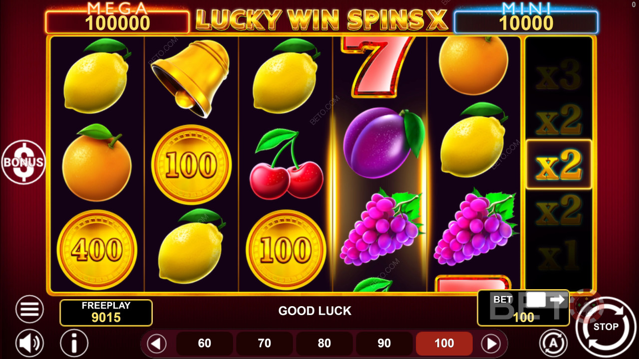 مراجعة لعبة Lucky Win Spins X من BETO Slots