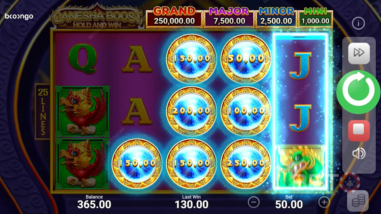احصل على 6 رموز إضافية أو أكثر لبدء لعبة المكافآت Hold and Win