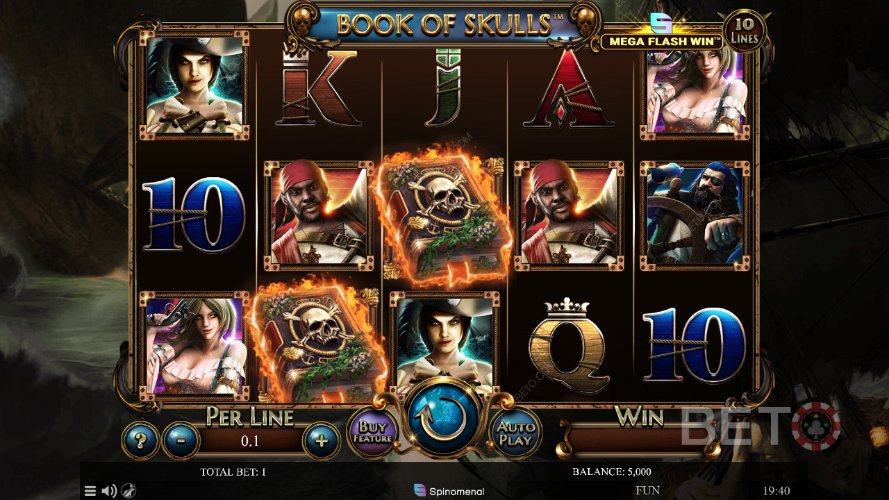 فيديو فتحة Book of Skulls من Spinomenal