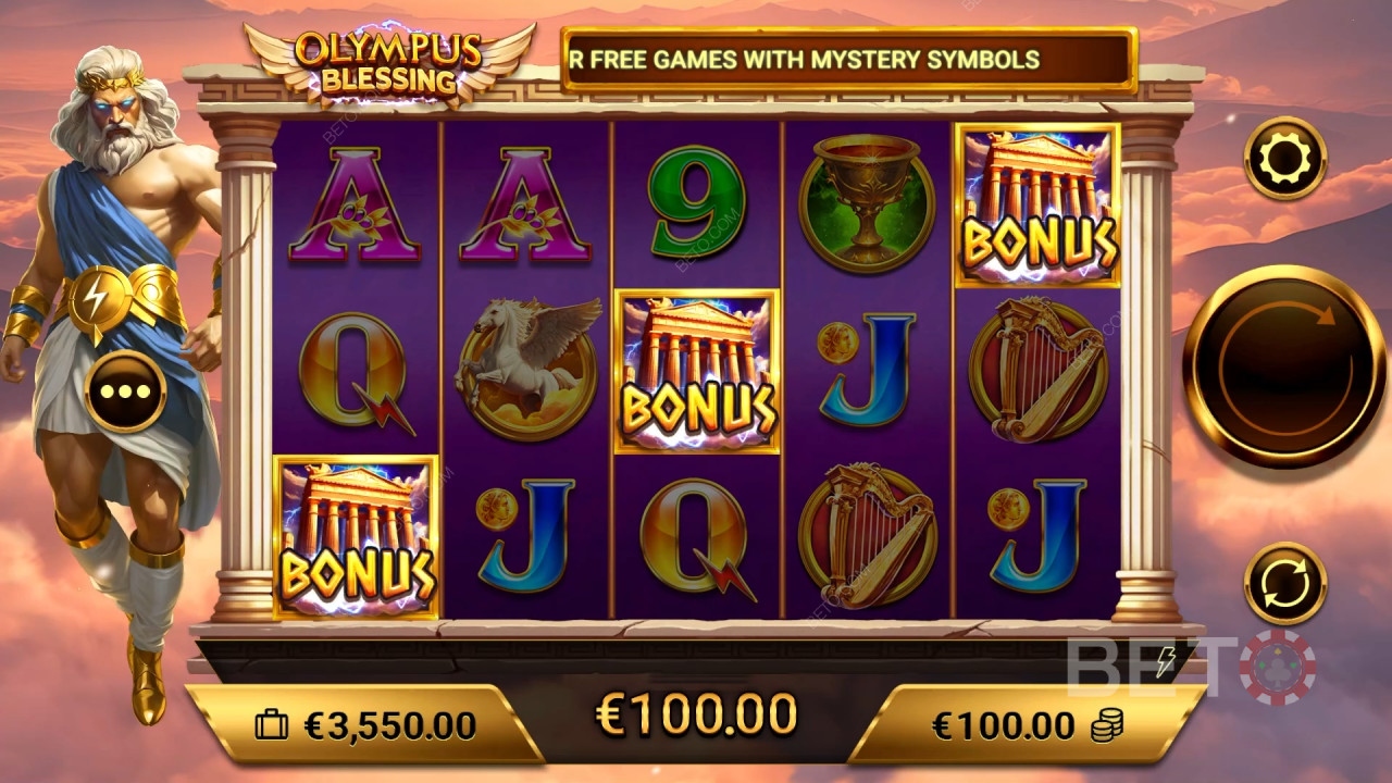 مراجعة Olympus Blessing من BETO Slots